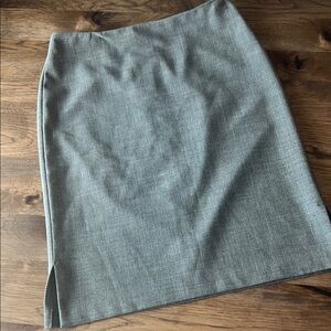 Ralph Ralph Lauren Size 8 Grey Pencil Skirt With Side Slits